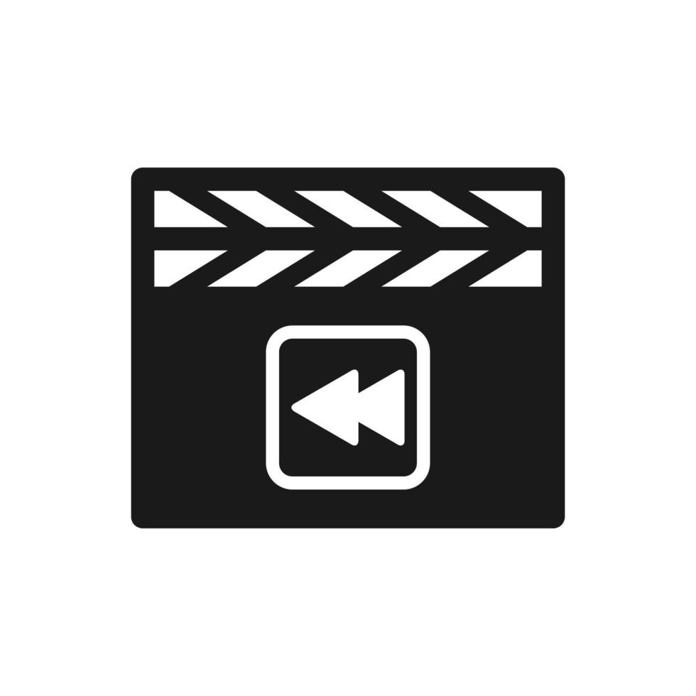 clap board icon vector