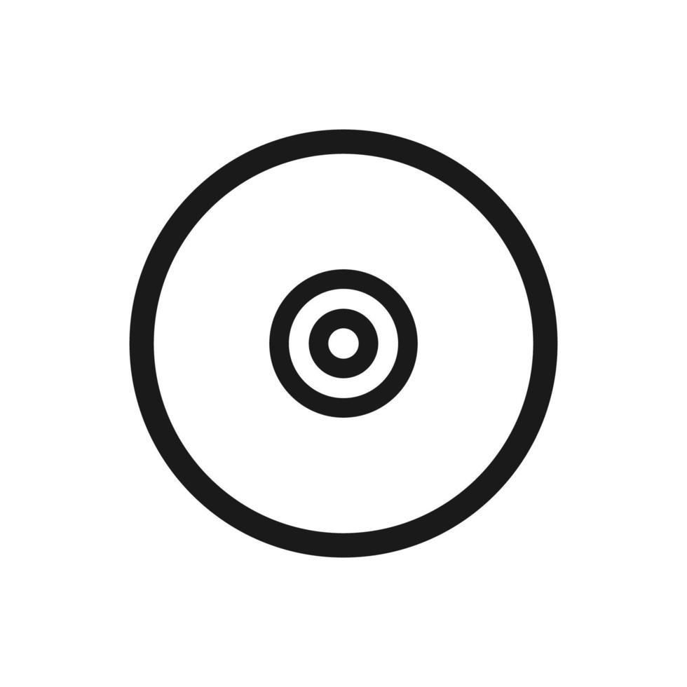 compact disc icon vector