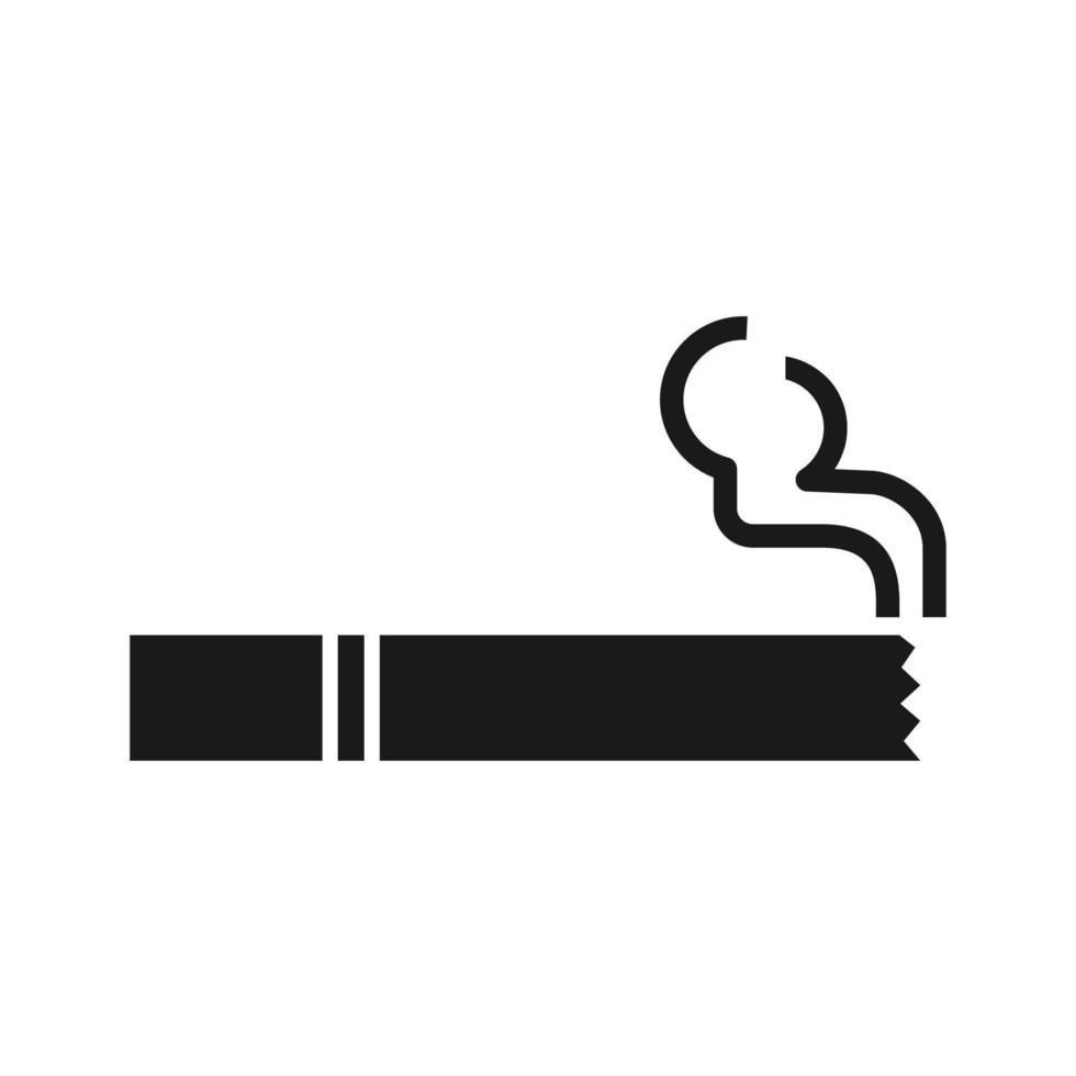 cigarette icon for graphic and web design vector