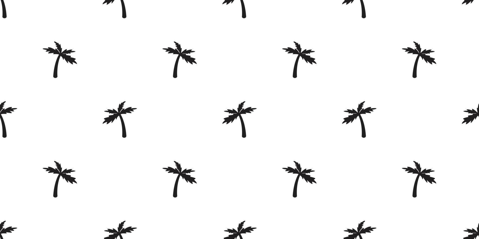 Coconut tree palm Seamless Pattern vector isolated icon wallpaper background white