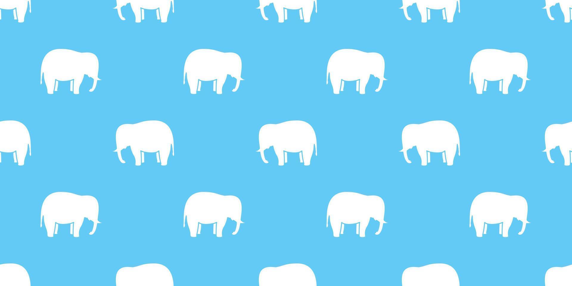 elephant seamless pattern vector isolated wallpaper background blue