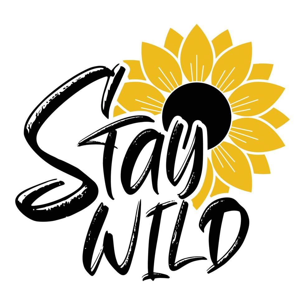 girasol sublimación svg archivos para cricut - motivación girasol citas silueta vector