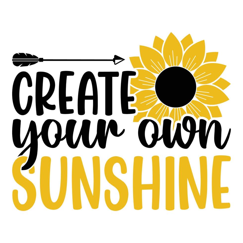 girasol sublimación svg archivos para cricut - motivación girasol citas silueta vector