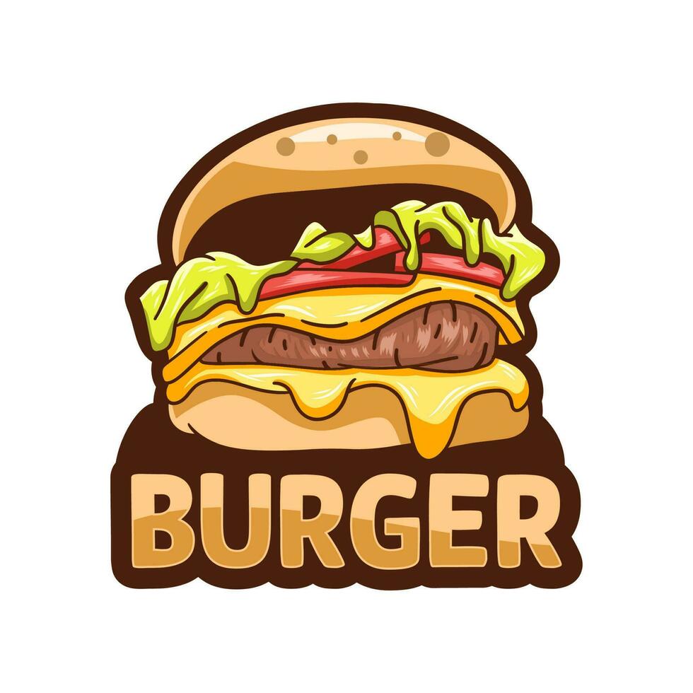 vector logo de hamburguesa