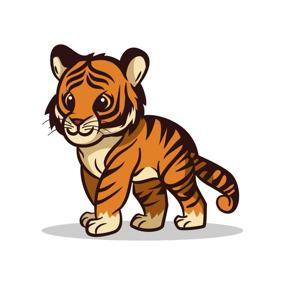 cute tiger vector