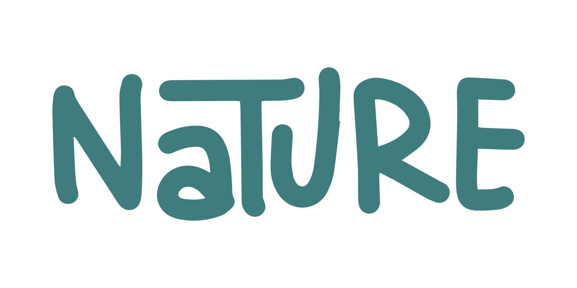 illustration nature word design element 21769379 Vector Art at Vecteezy