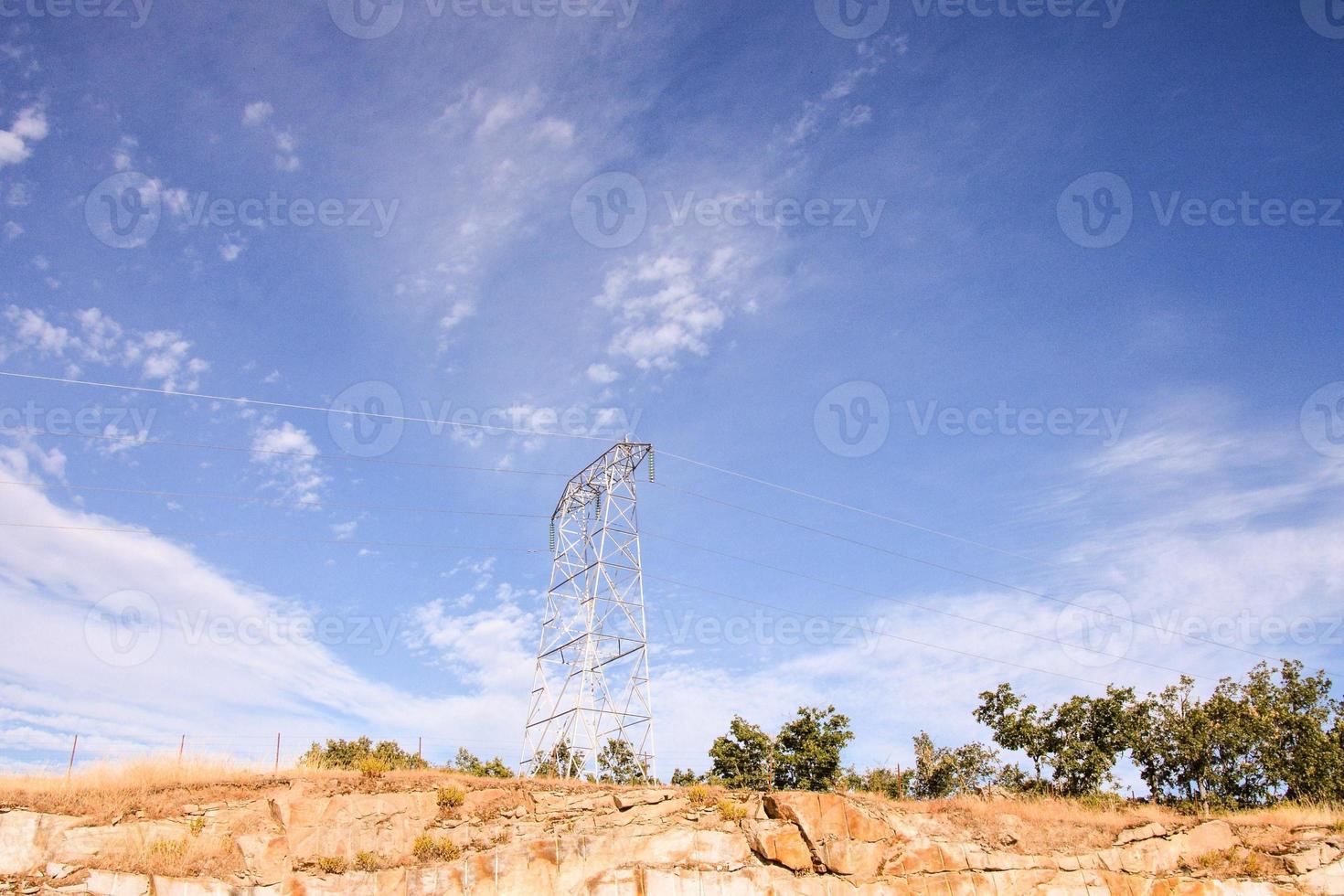 Electrical power pylons photo