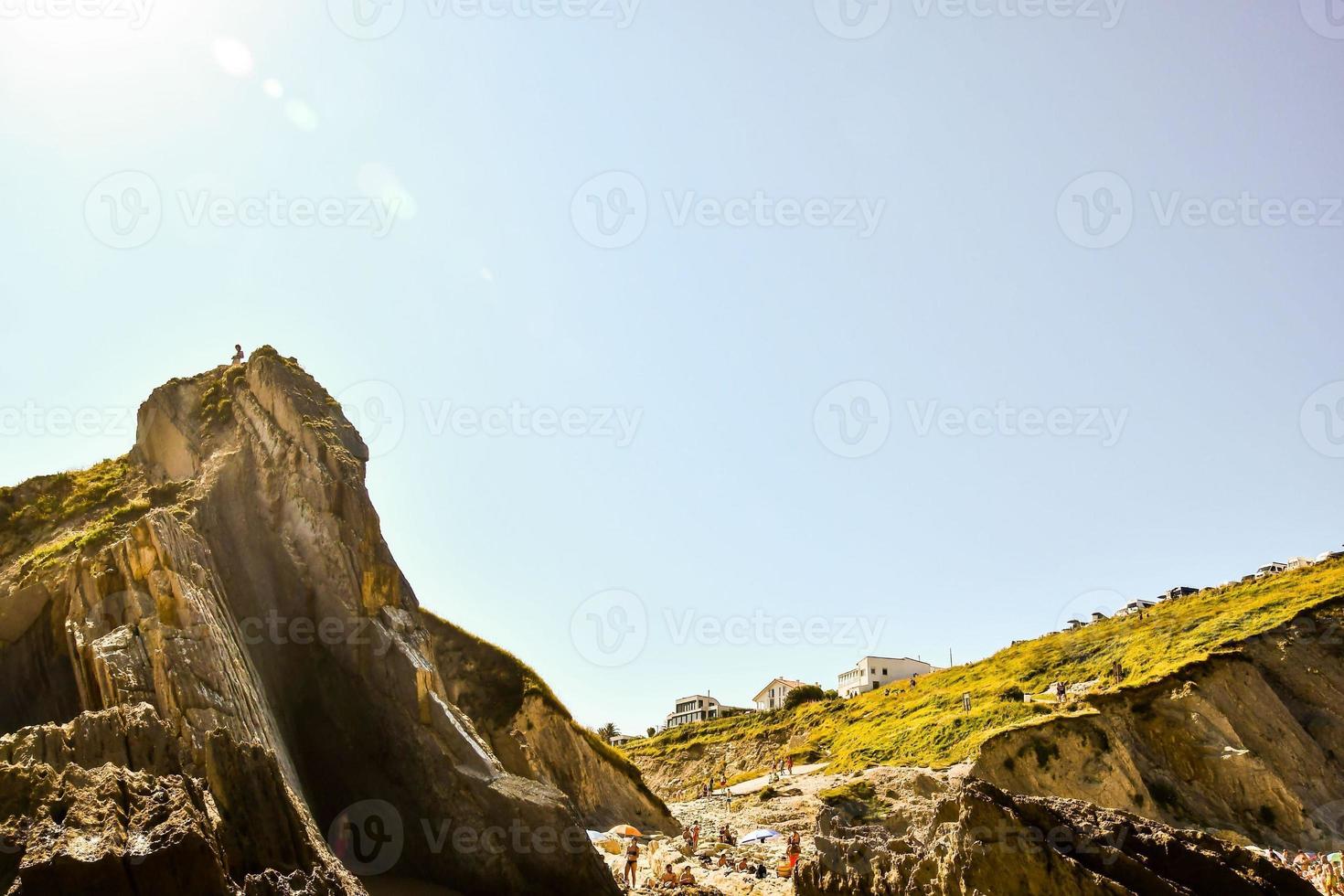 Scenic mountain landscape photo