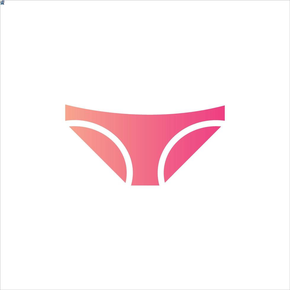 underwear icon with isolated vektor and transparent background vector