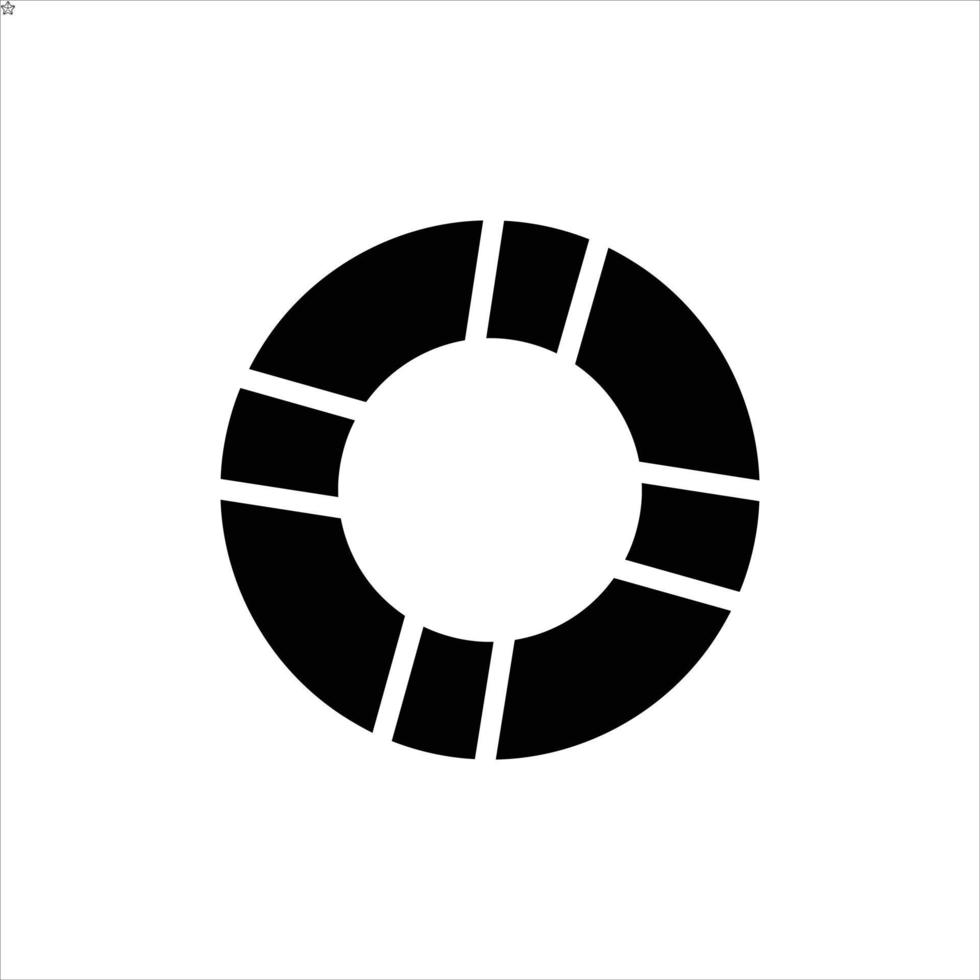 life saver icon with isolated vektor and transparent background vector