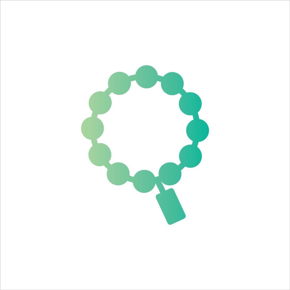 tasbih icon with isolated vektor and transparent background vector