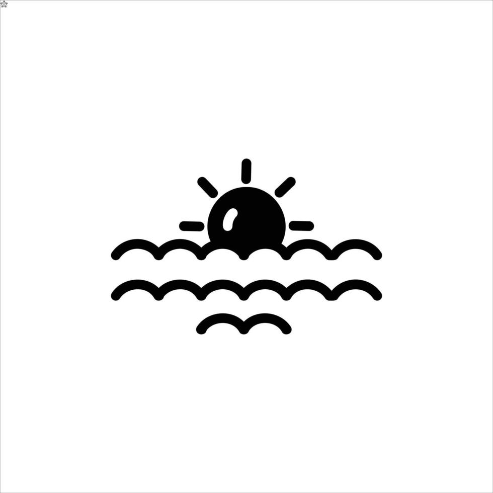 sun icon with isolated vektor and transparent background vector