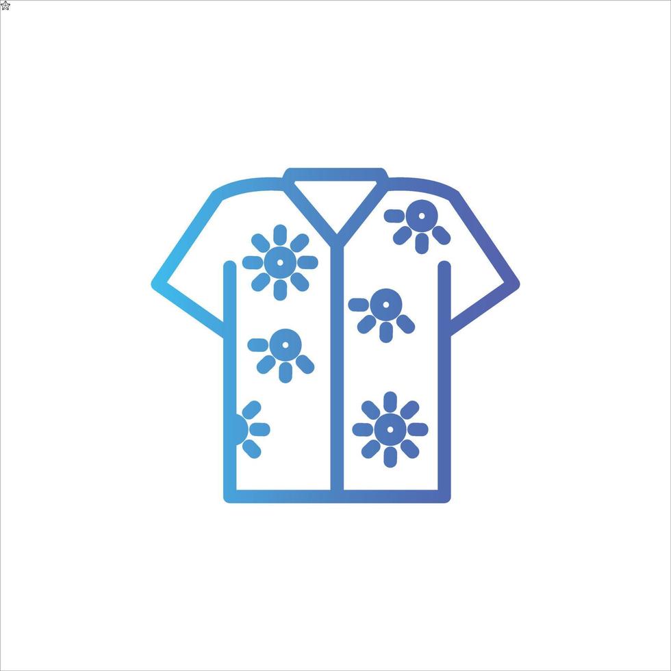 shirt icon with isolated vektor and transparent background vector