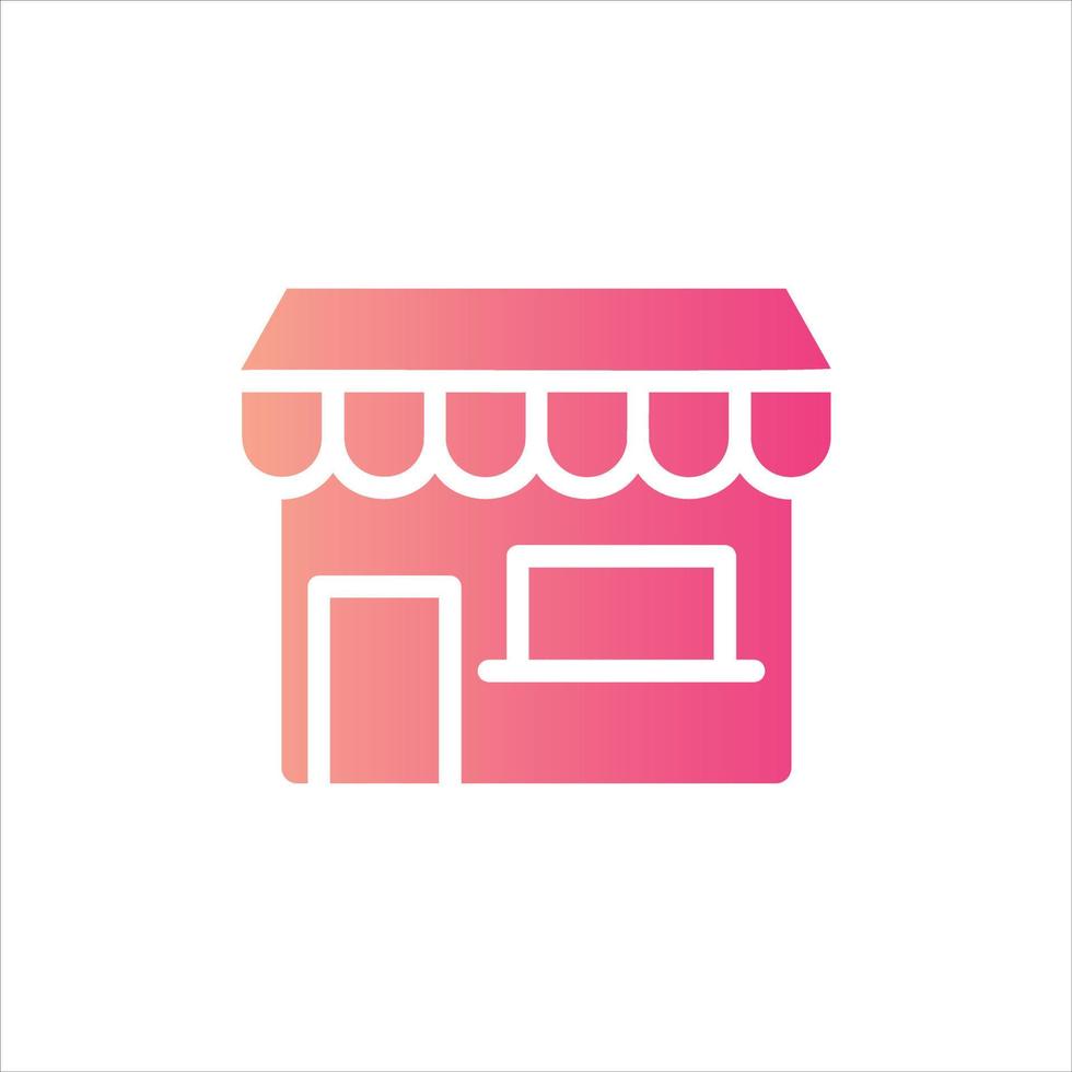 store icon with isolated vektor and transparent background vector