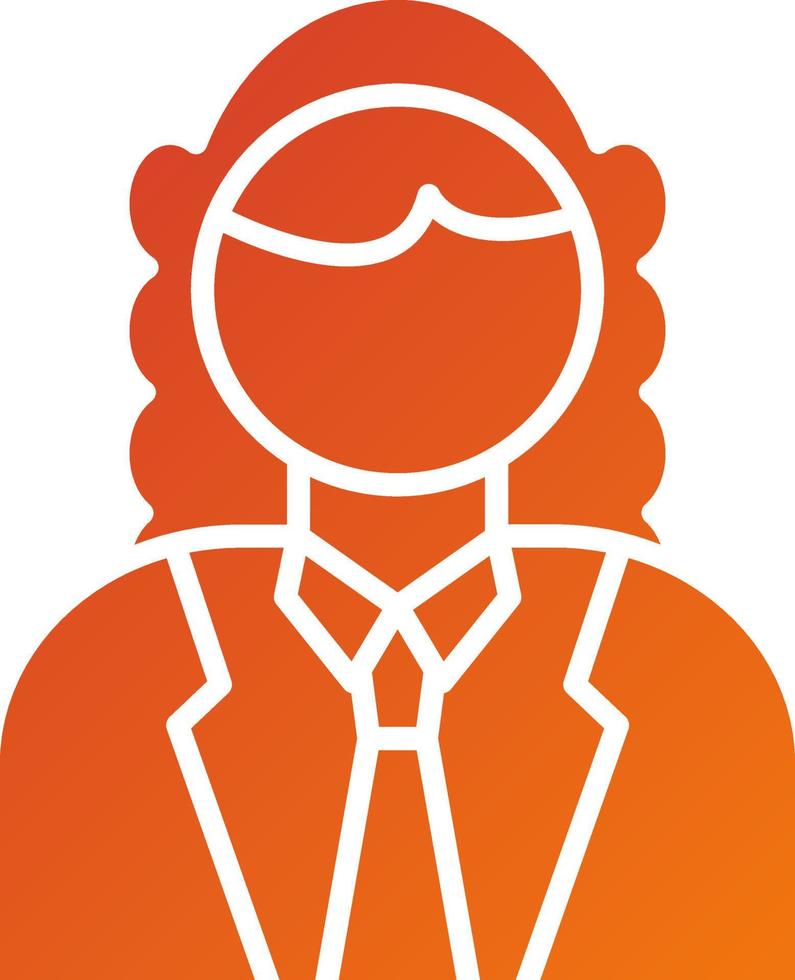 Judge Male Icon Style vector