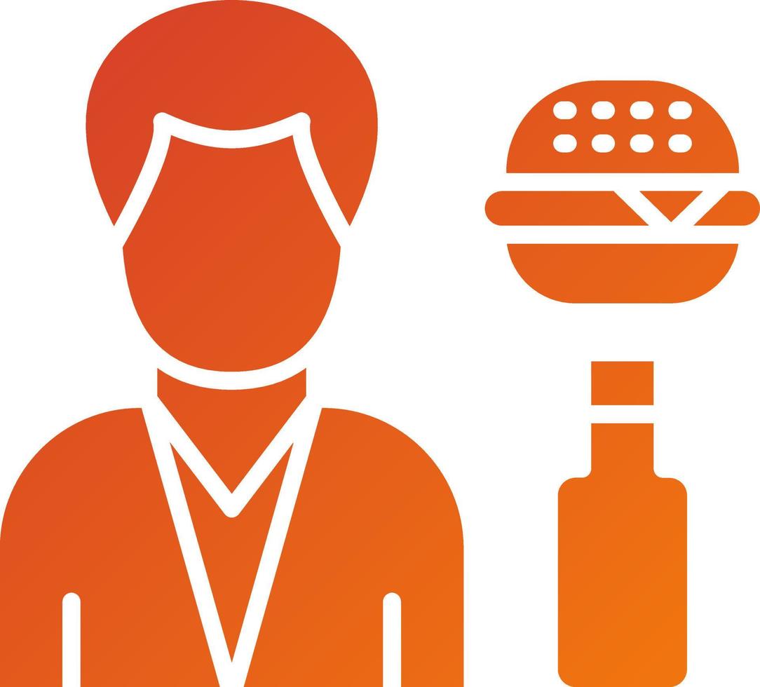 Bad Eating Habits Icon Style vector