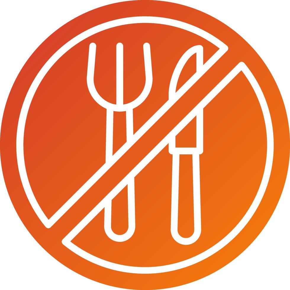 Fasting Icon Style vector