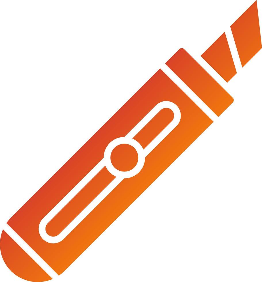 Box Cutter Icon Style vector