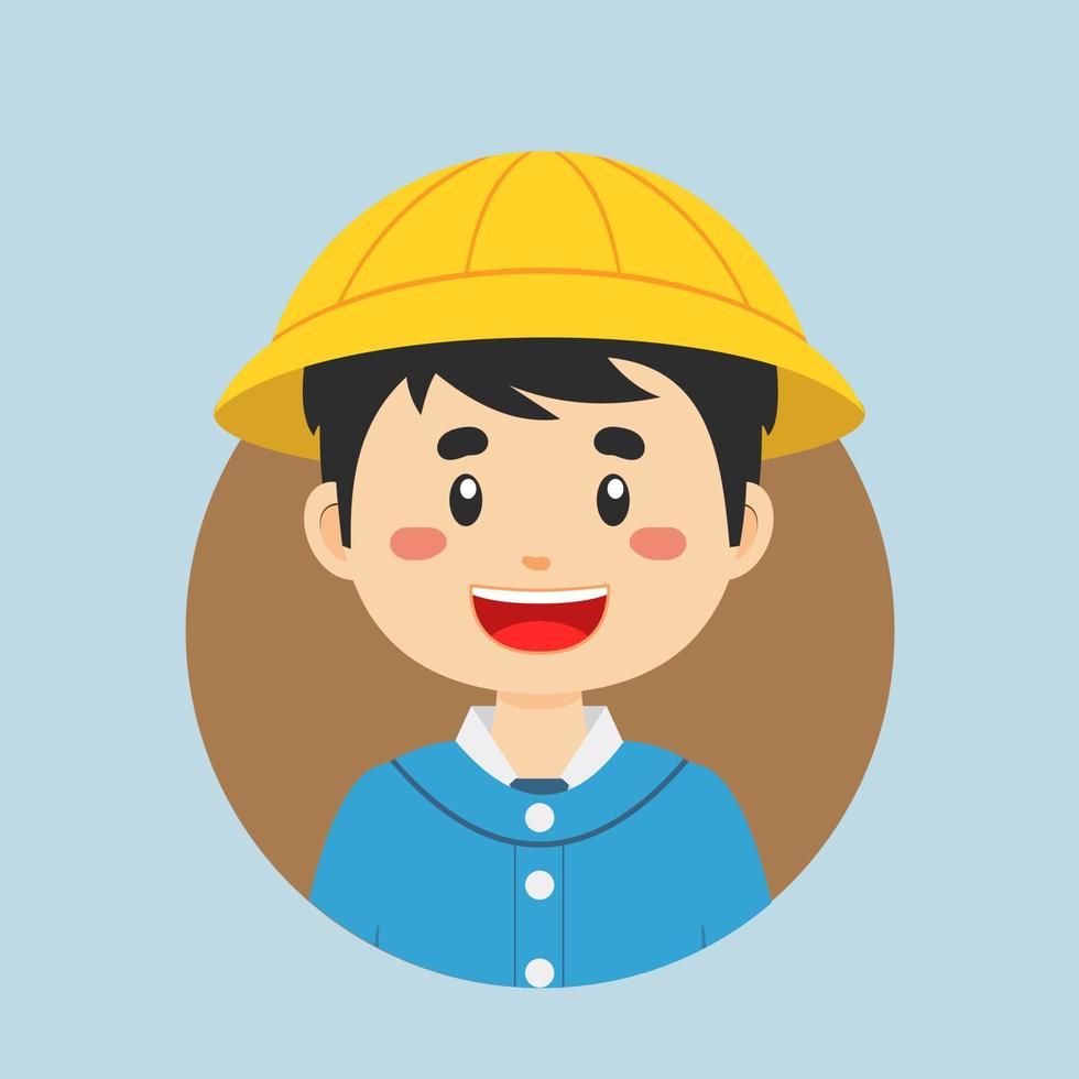 Avatar of a Elementary School Student Character vector