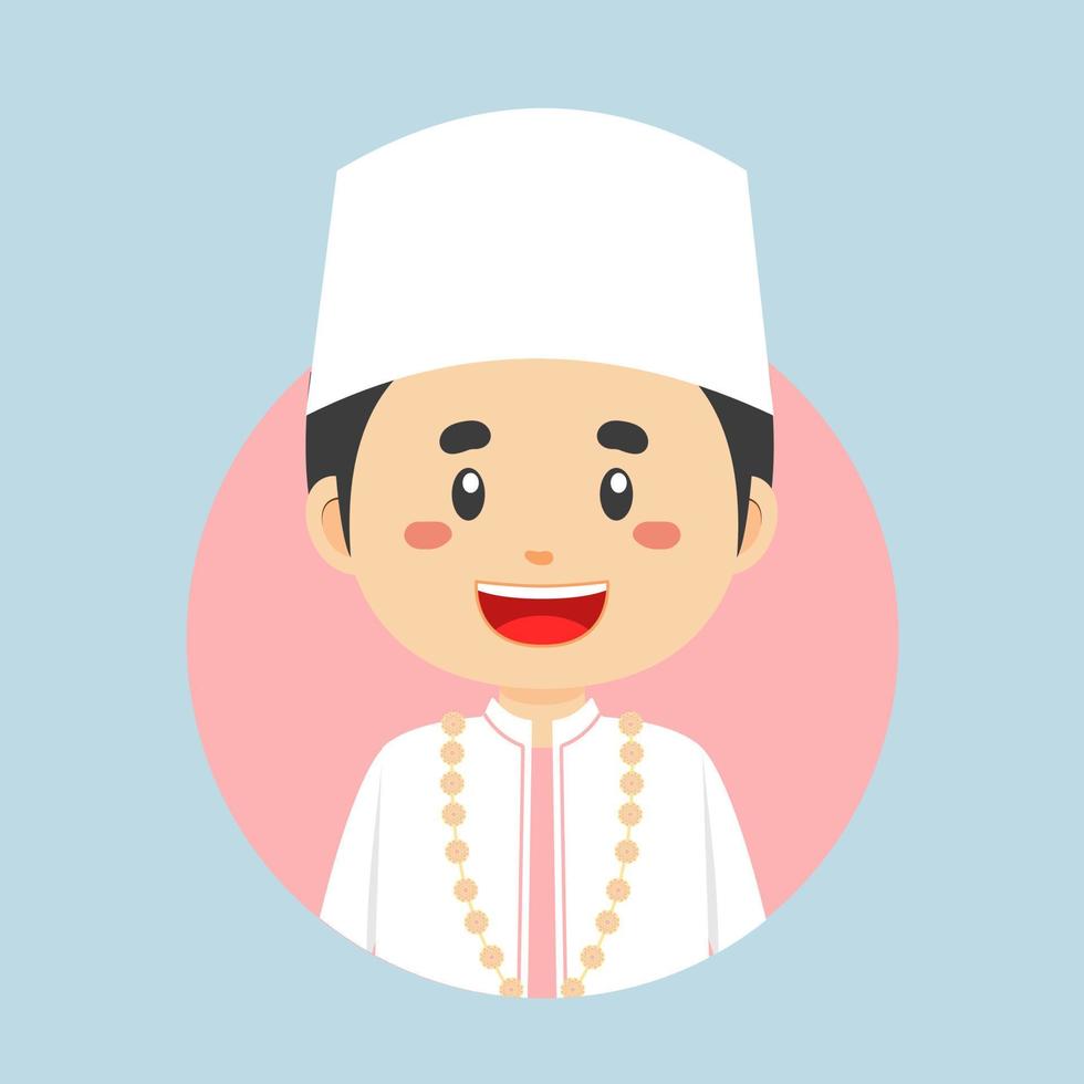 Avatar of a Indonesian Character vector