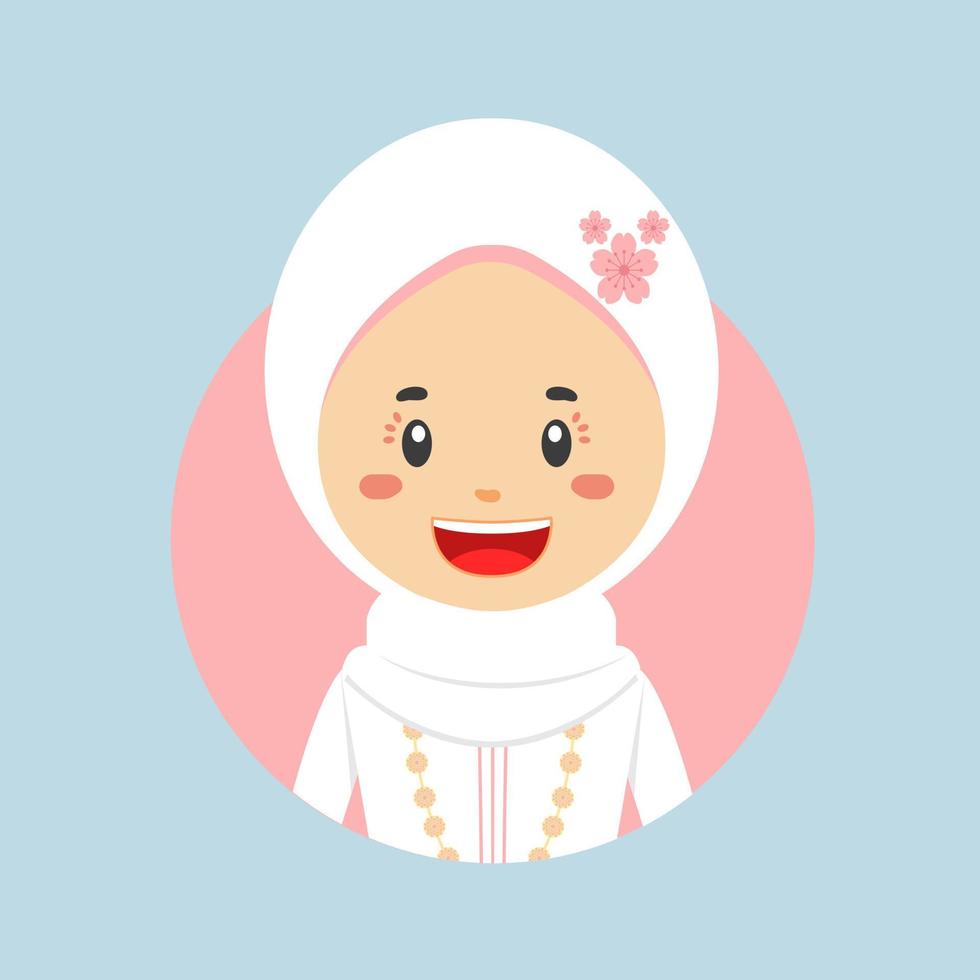 avatar de un indonesio personaje vector