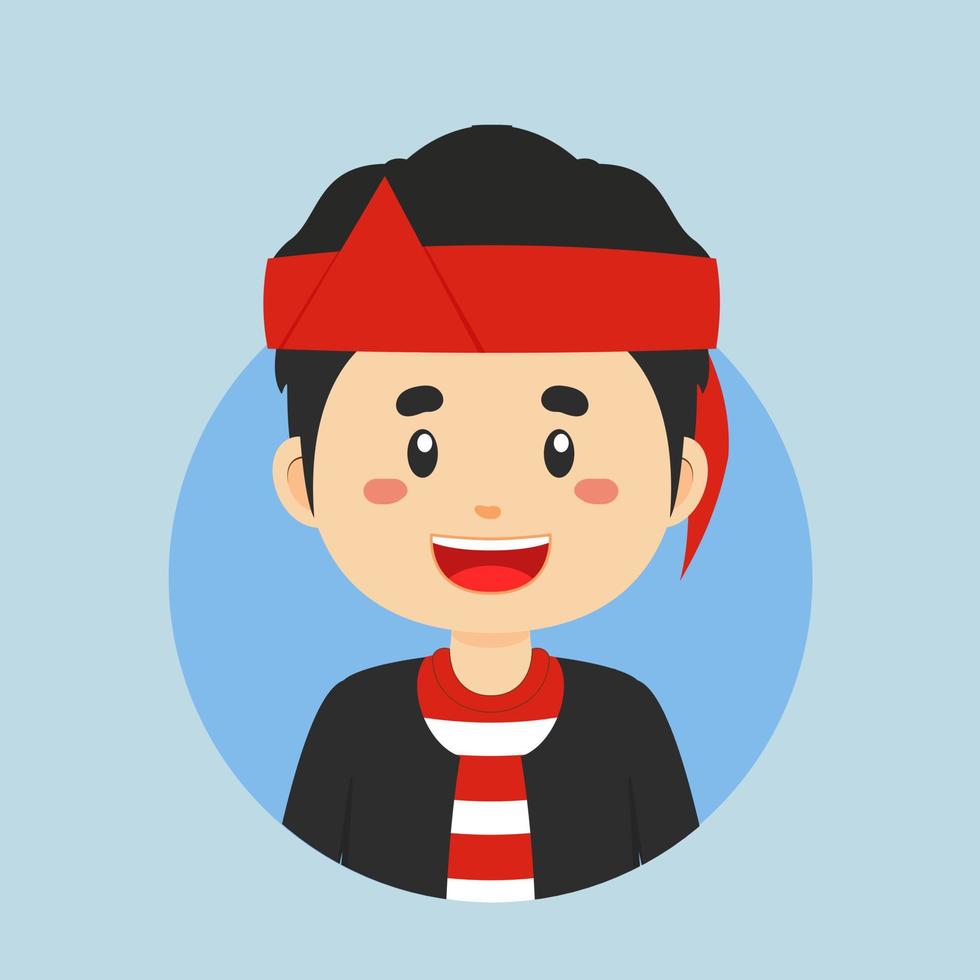 avatar de un este Java indonesio personaje vector