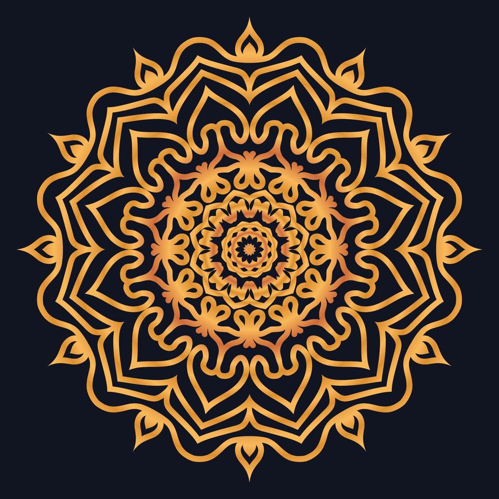 Decorative elements luxury ornament pattern gradient mandala design vector