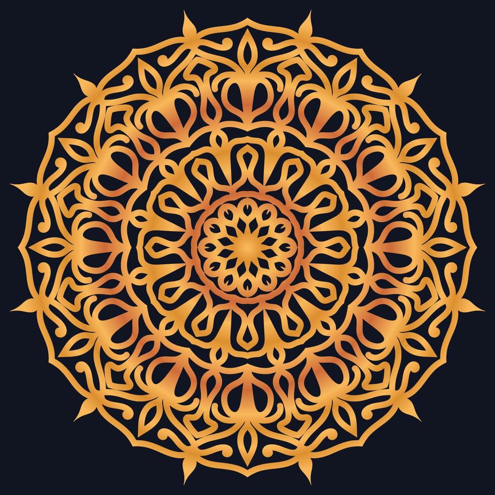 Decorative elements luxury ornament pattern gradient mandala design vector