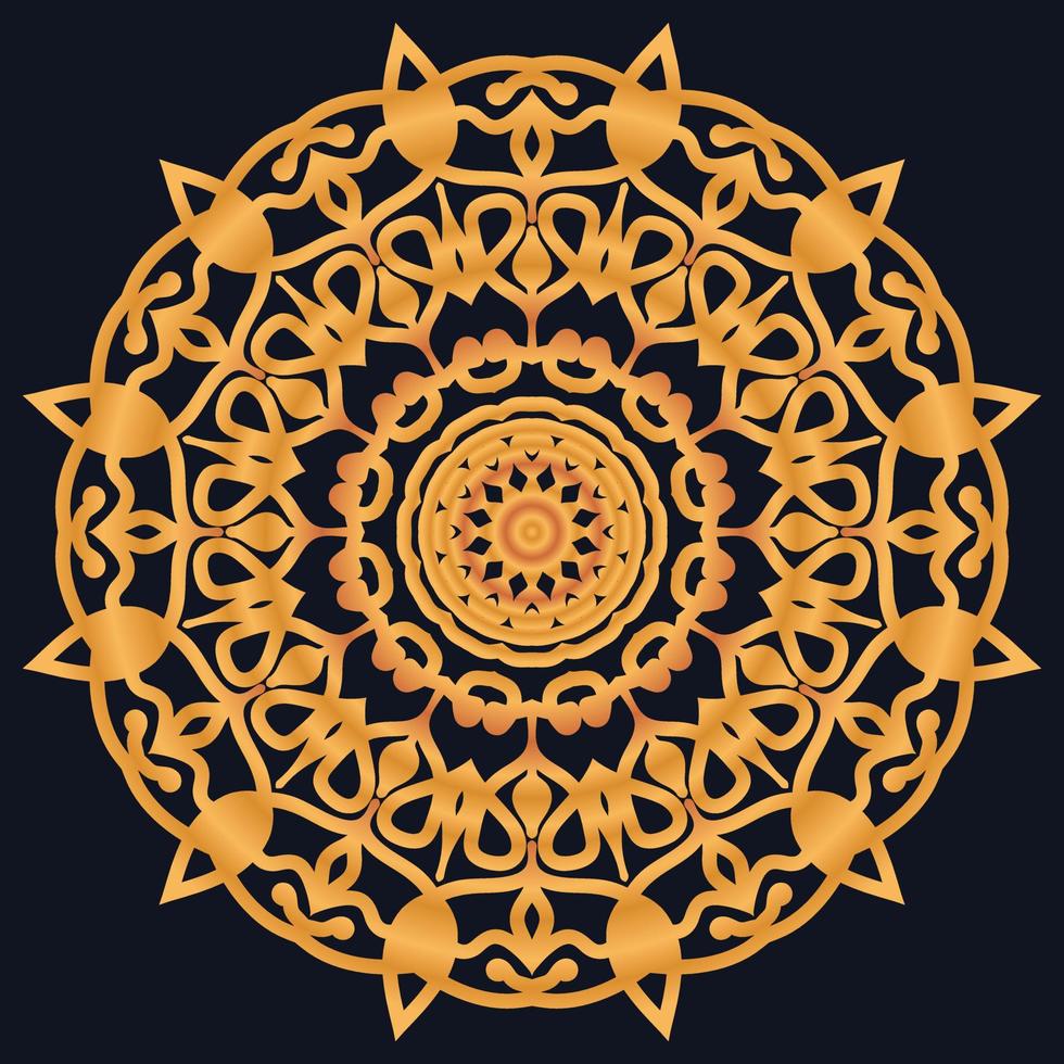 Decorative elements luxury ornament pattern gradient mandala design vector