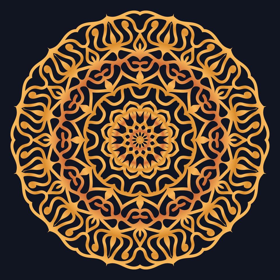 Decorative elements luxury ornament pattern gradient mandala design vector
