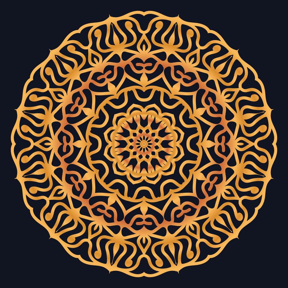 Decorative elements luxury ornament pattern gradient mandala design vector