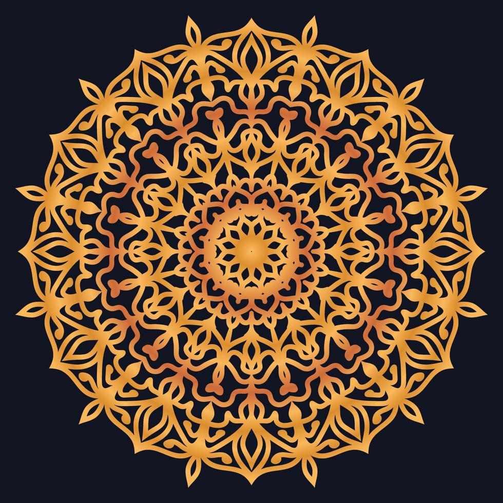 Decorative elements luxury ornament pattern gradient mandala design vector