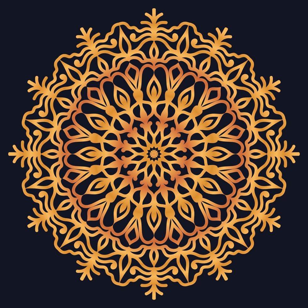 Decorative elements luxury ornament pattern gradient mandala design vector