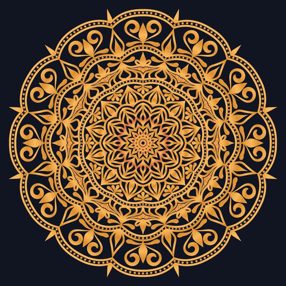 Decorative elements luxury ornament pattern gradient mandala design vector