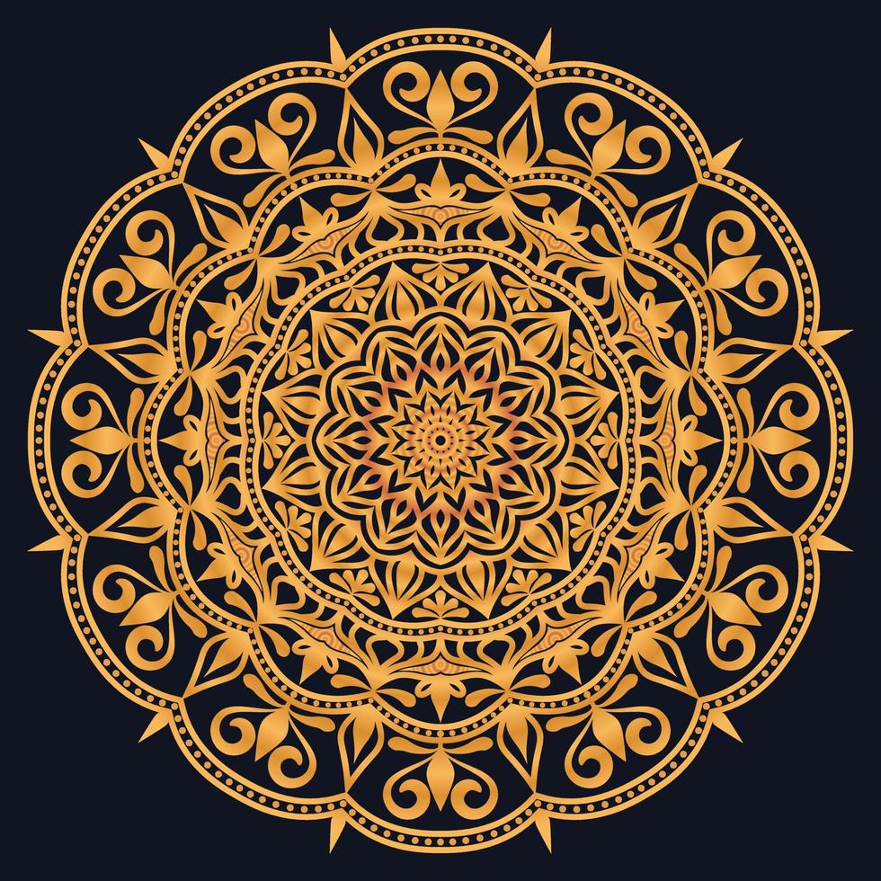 Decorative elements luxury ornament pattern gradient mandala design vector