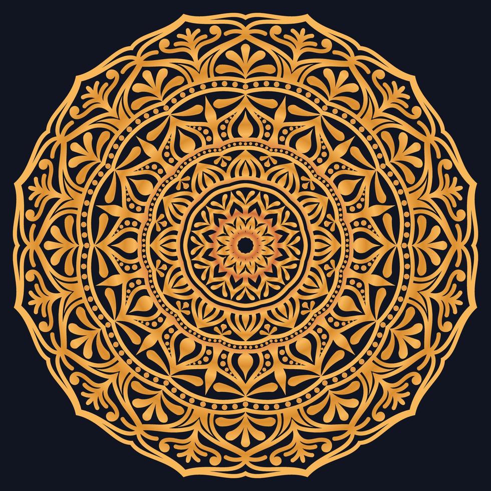 Decorative elements luxury ornament pattern gradient mandala design vector