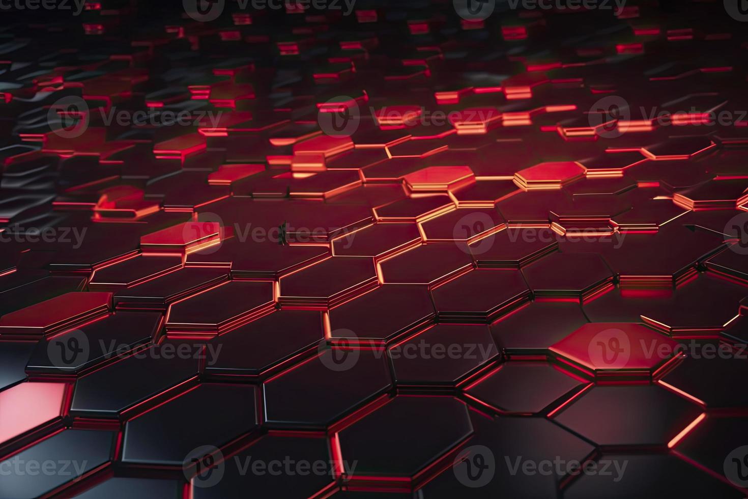Abstract futuristic surface concept with hexagons. Trendy sci-fi technology background photo
