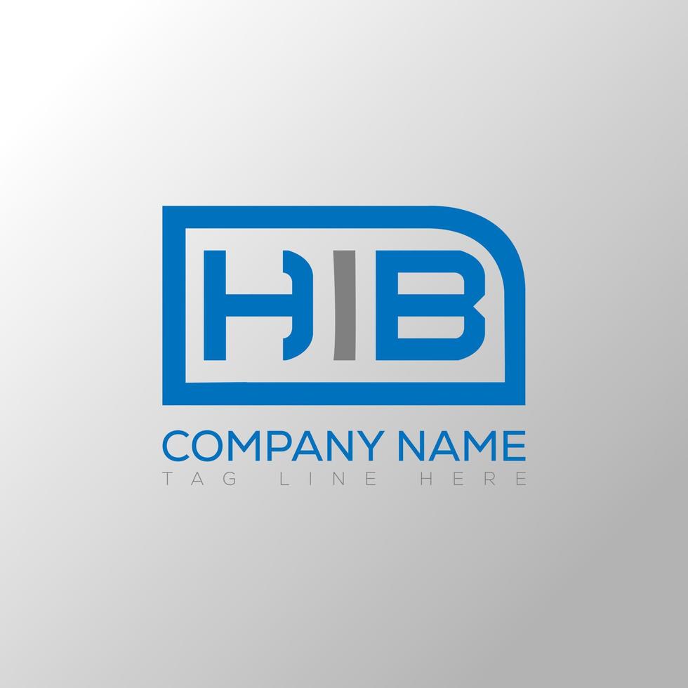 HIB letter logo creative design. HIB unique design. vector