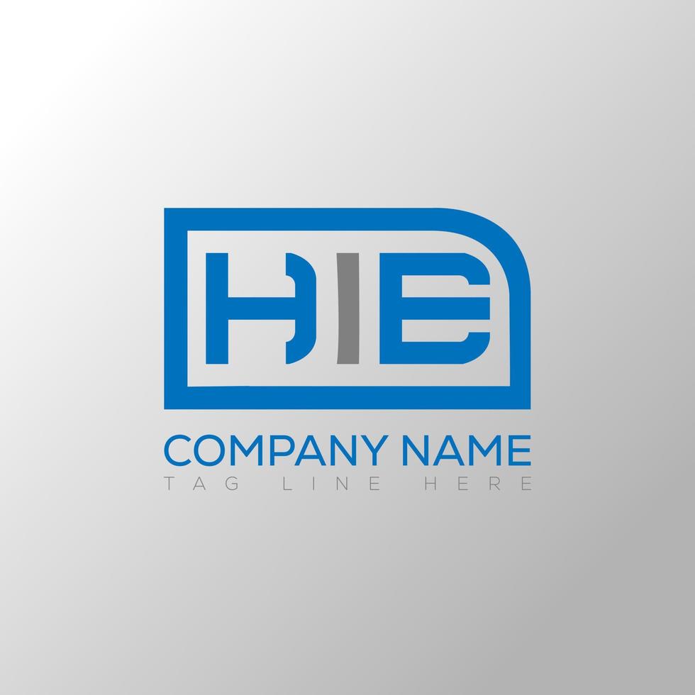 HIE letter logo creative design. HIE unique design. vector