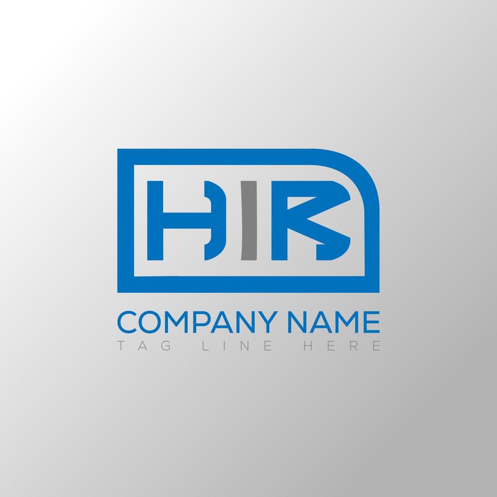 HIR letter logo creative design. HIR unique design. vector