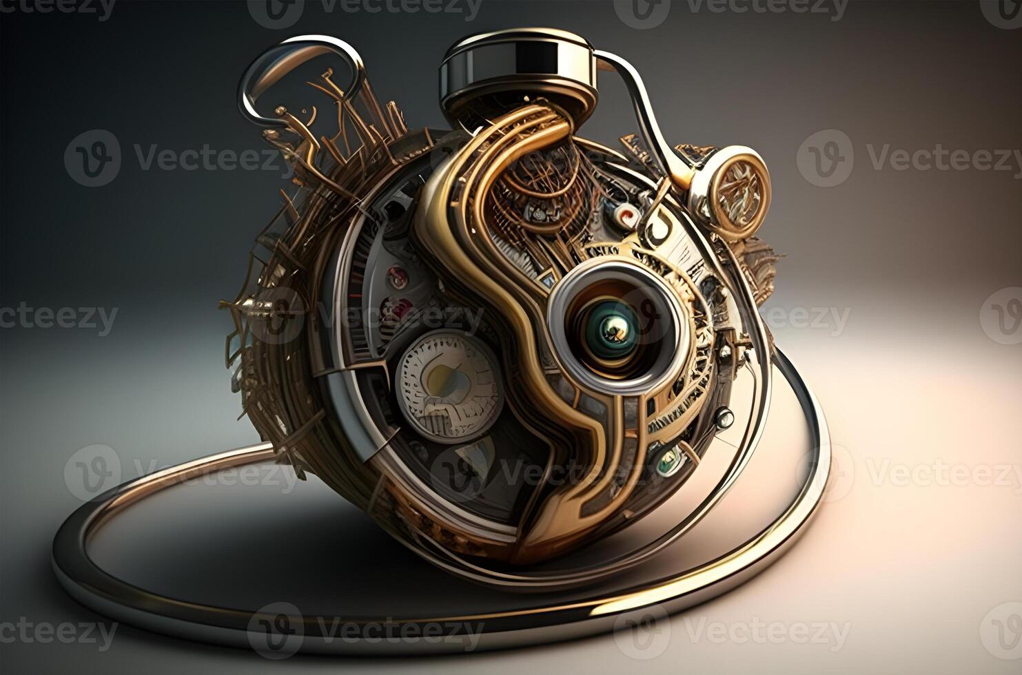 background with circles old instrument like a heart shep, . photo