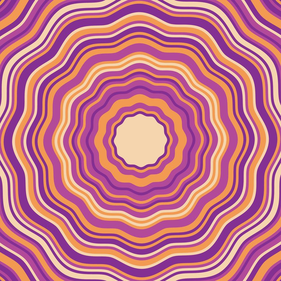 Abstract psychedelic groovy background. vector