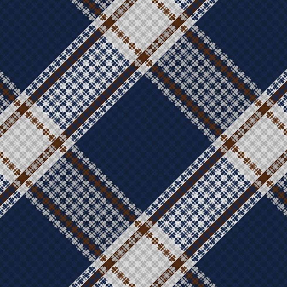 Tartan Plaid With Vintage Color Pattern. vector