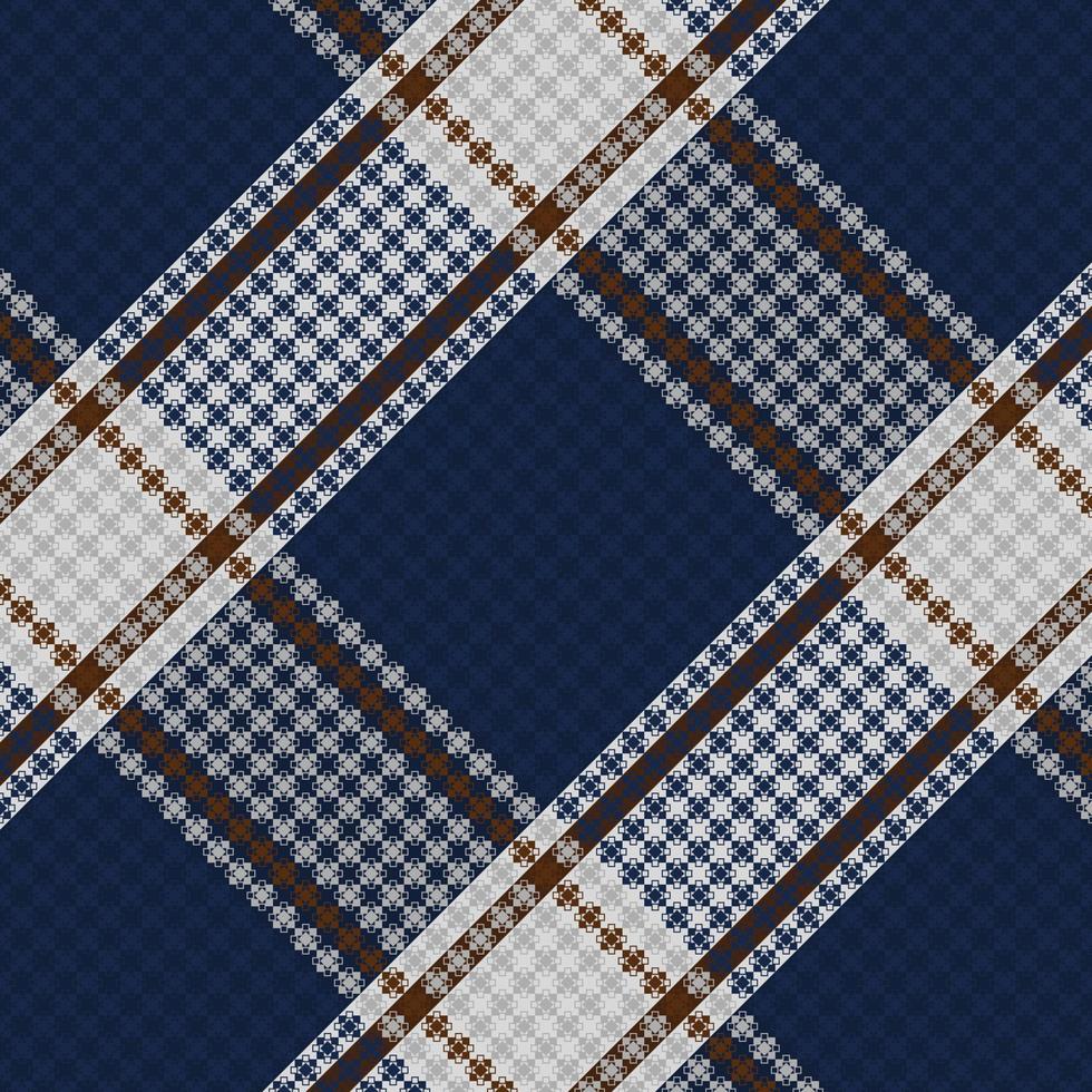 Tartan Plaid With Vintage Color Pattern. vector