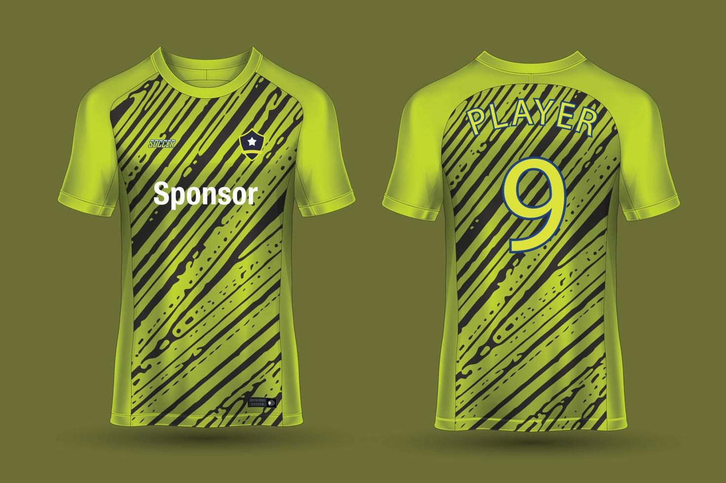 fútbol jersey modelo deporte t camisa diseño vector