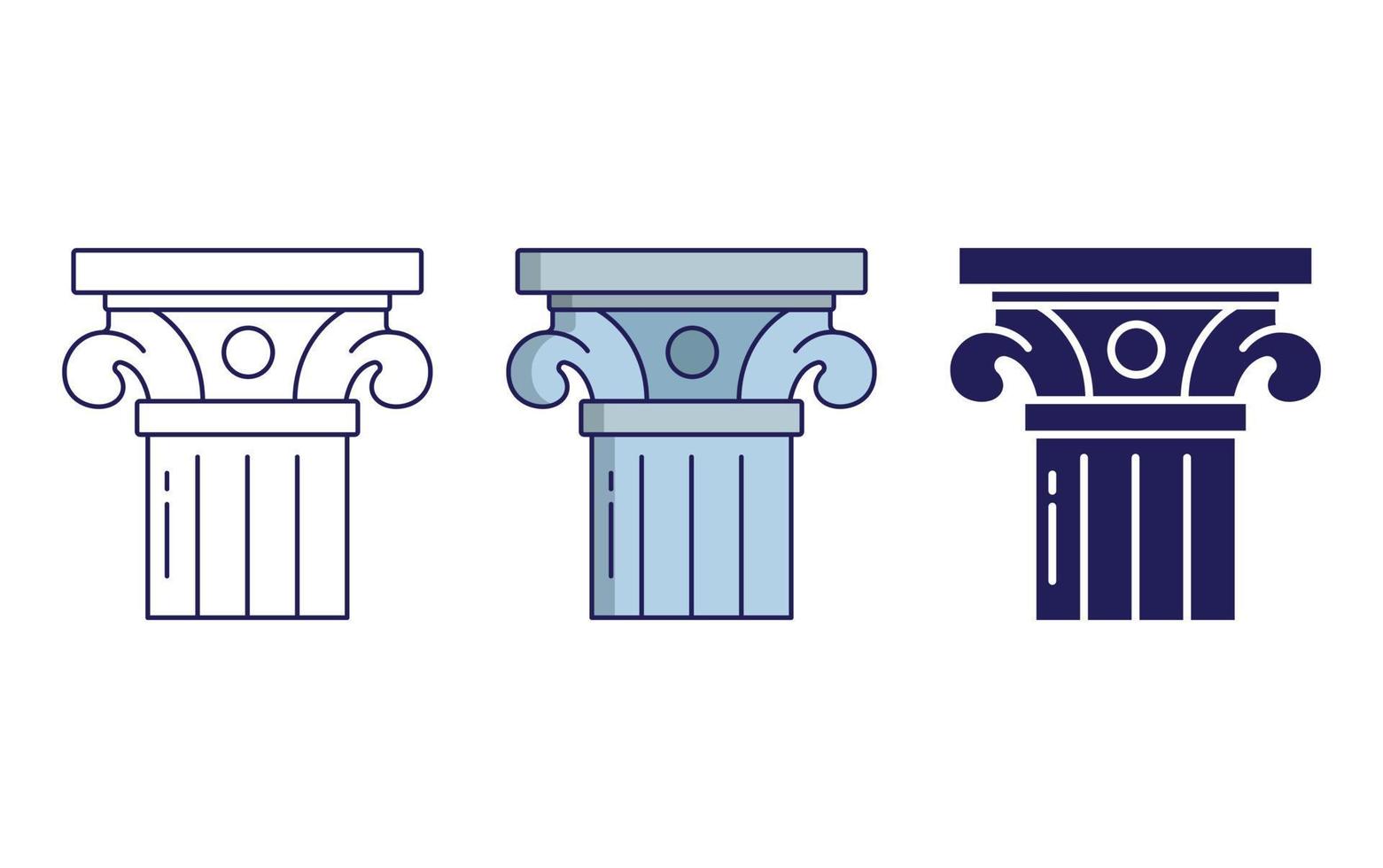 Ancient Pillar vector icon