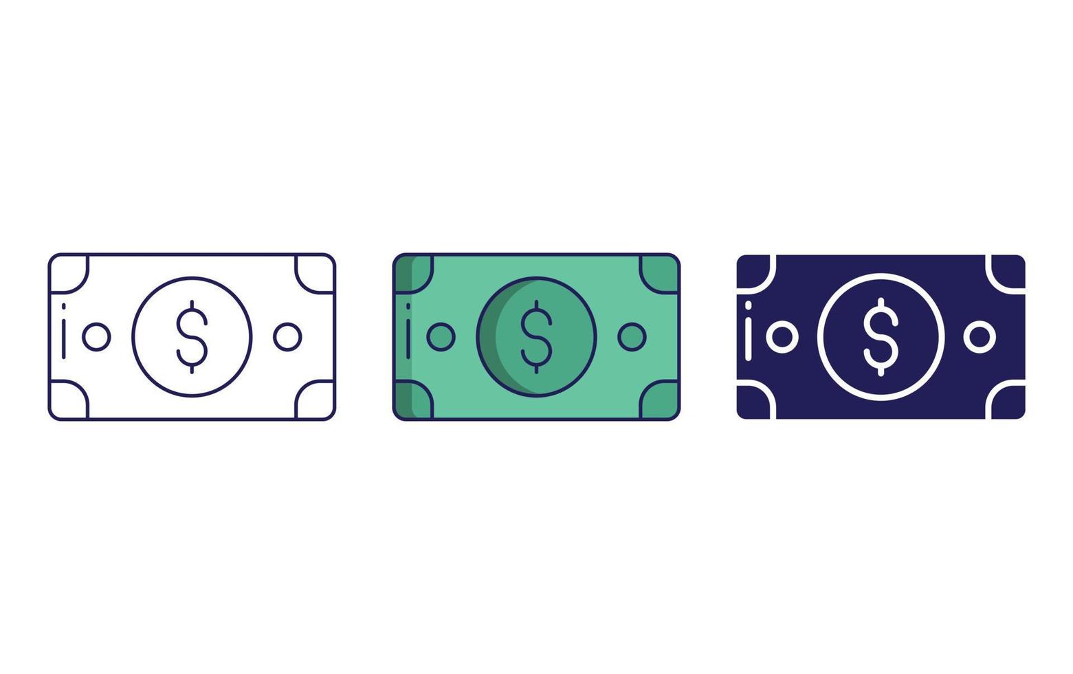Money note vector vector icon