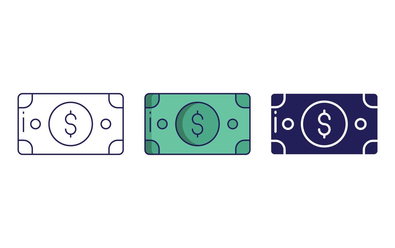 Money note vector vector icon