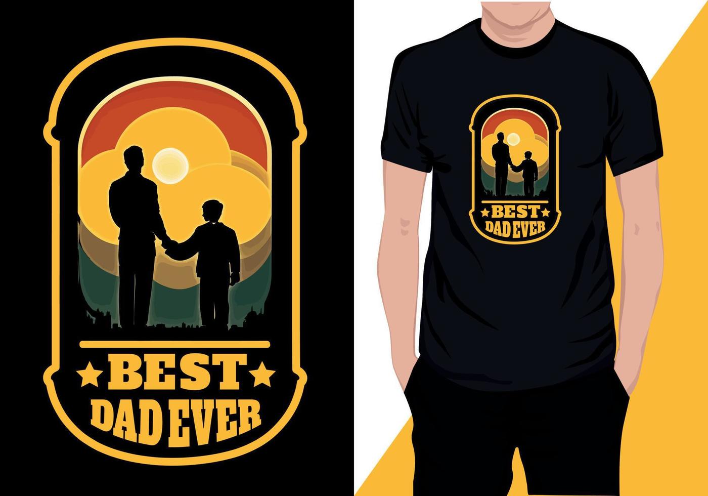 my first love my forever hero-father quote.Happy father's day t-shirt vector