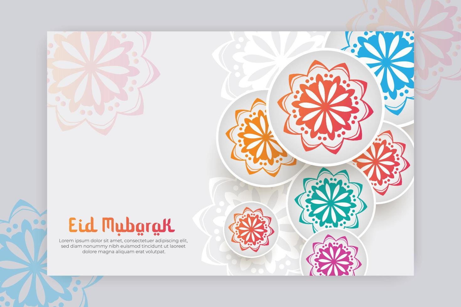 mandala Design - Islamic mandala design - Arabic calligraphy - islamic design -background design vector